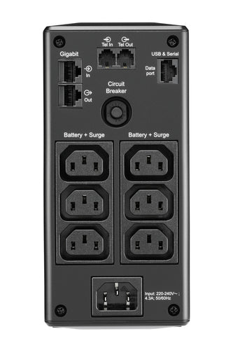APC BR650MI - BACK UPS PRO BR 650VA, 6 OUTLETS, AVR, LCD INTERFACE