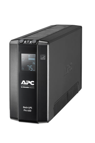 APC BR650MI - BACK UPS PRO BR 650VA, 6 OUTLETS, AVR, LCD INTERFACE