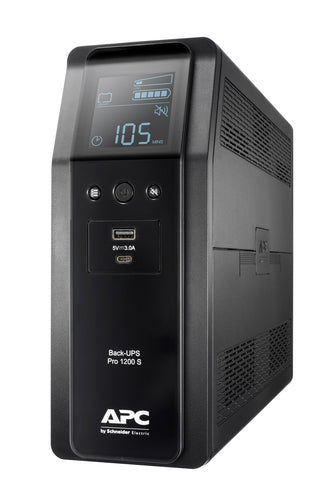BR1200SI - APC BACK UPS PRO BR 1200VA, SINEWAVE,8 OUTLETS, AVR, LCD INTERFACE