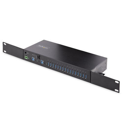 STARTECH.COM 16-PORT INDUSTRIAL USB 3.0 HUB/SWITCH 5GBPS, METAL, MOUNTABLE 2 YR