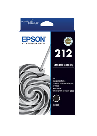 Epson C13T02R192 - 212 STD BLACK INK