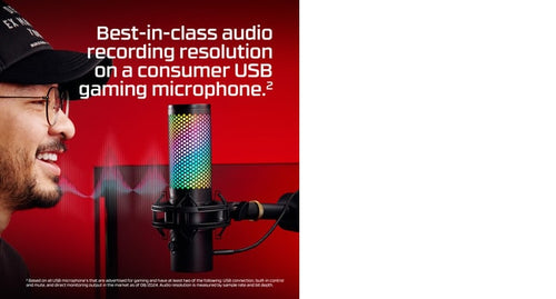 HP 9A273AA - HYPERX QUADCAST 2 S - USB MICROPHONE (BLACK)