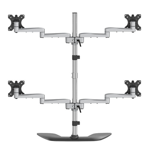 STARTECH.COM QUAD MONITOR STAND - ADJUSTABLE 32" VESA DESKTOP MONITOR MOUNT 5 YR