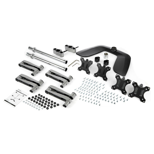 STARTECH.COM QUAD MONITOR STAND - ADJUSTABLE 32" VESA DESKTOP MONITOR MOUNT 5 YR