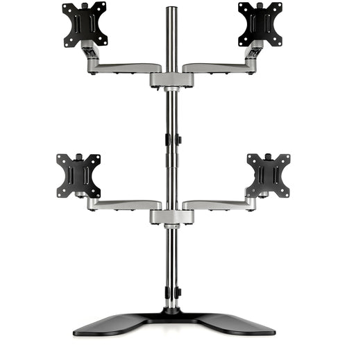 STARTECH.COM QUAD MONITOR STAND - ADJUSTABLE 32" VESA DESKTOP MONITOR MOUNT 5 YR