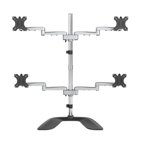STARTECH.COM QUAD MONITOR STAND - ADJUSTABLE 32" VESA DESKTOP MONITOR MOUNT 5 YR