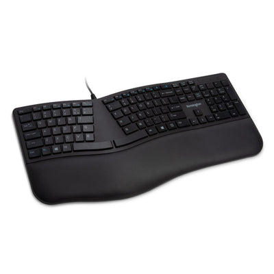 KENSINGTON K75400US - PRO FIT ERGONOMIC WIRED KEYBOARD - BLACK