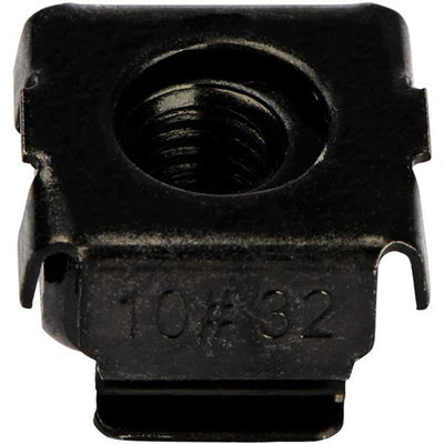 StarTech.com CABCAGENUTS1032 - Cage Nuts - 10-32 - 50 Pack - Black
