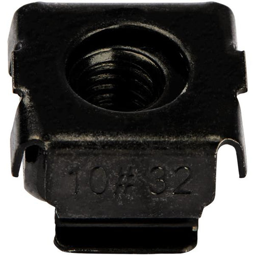 StarTech.com CABCAGENUTS1032 - Cage Nuts - 10-32 - 50 Pack - Black