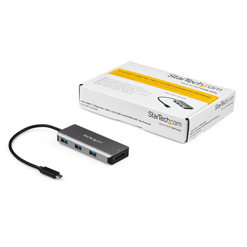 StarTech.com HB31C3ASDMB - USB-C HUB - 3PORT - 3X USBA SD READER