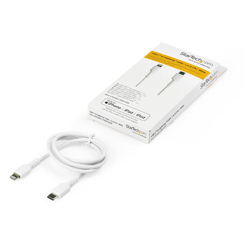 StarTech.com RUSBCLTMM1MW - Cable - USB C to Lightning Cable 1m