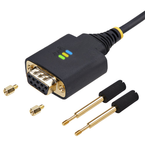 STARTECH.COM 6.6FT/2M USB TO NULL MODEM SERIAL ADAPTER CABLE, FTDI, RS232, 2 YR
