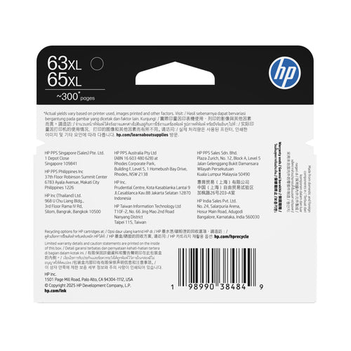 B7RT5AA - HP 63/65 XL High Yield Blk Original Ink