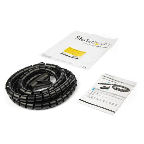 StarTech.com CMSCOILED2 - Cable Management Sleeve-25mmx2.5m