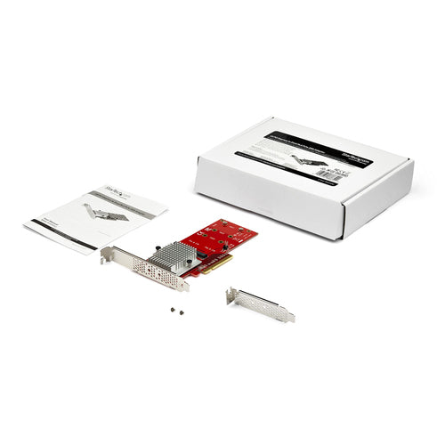 StarTech.com PEX8M2E2 - Dual M.2 PCIe SSD Adapter - x8 PCIe 3.0