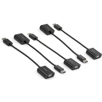 StarTech.com DP2VGA3X5 - 5-Pack DisplayPort to VGA Adapter Active