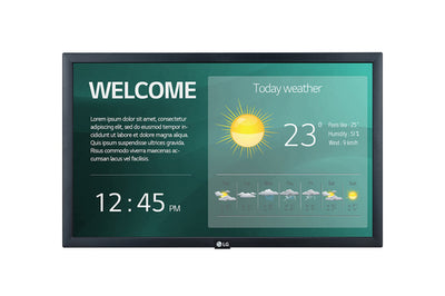 22SM3G-B - LG DIGITAL DISPLAY (SM3G) 22" FHD LED, 250NITS, HDMI, USB 2.0, LAN, WEB O/S,P/L,16/7, 3YR