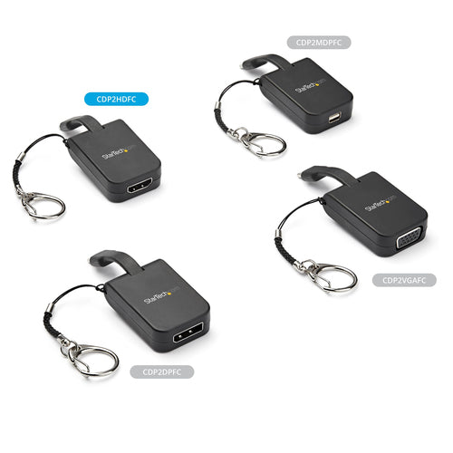 StarTech.com CDP2HDFC - Keychain Adapter - USB C to HDMI - 4K 30