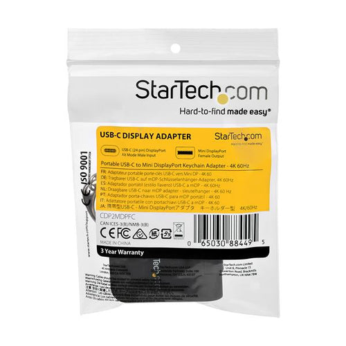 StarTech.com CDP2MDPFC - Keychain Adapter - USB C to mDP - 4K 60