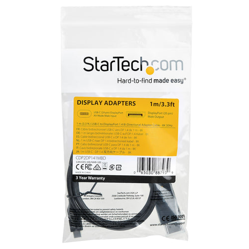 StarTech.com CDP2DP141MBD - Cable - USB C to DP 1.4 - 1 m - 8K 30