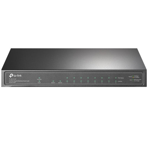 TP-Link TL-SG1210P - TP LINK 10-Port Gigabit Desktop Switch with 8-Port PoE+