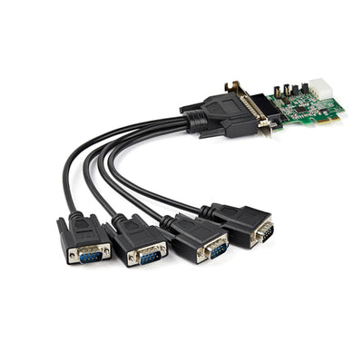 StarTech.com PEX4S953LP - PCI-E LP - RS232 Card - Asix AX99100