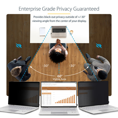 STARTECH.COM 14IN 16:10 TOUCH PRIVACY SCREEN, LAPTOP SECURITY SHIELD, 2 YR