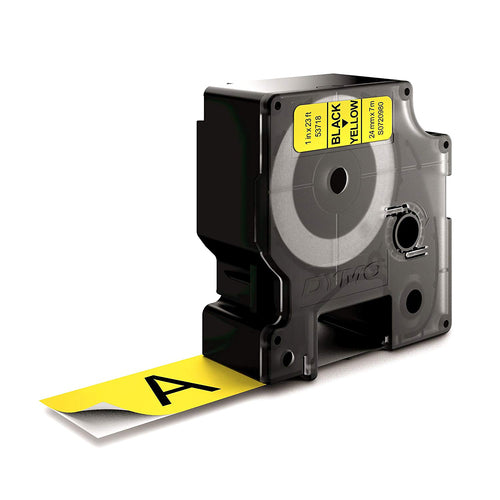 S0720980 - Dymo Blk on Yell 24mmx7m Tape