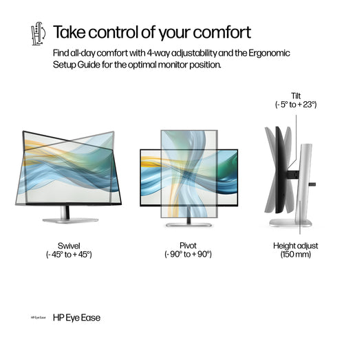 HP Series 5 Pro 524pu 23.8 inch FHD USB-C Monitor
