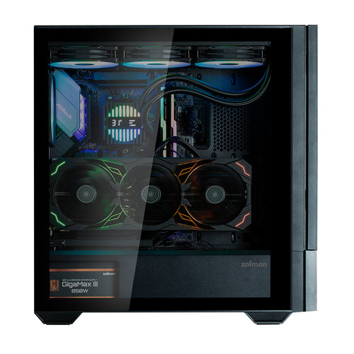 Z10 DS BLACK - Zalman Z10 DS Black ATX Mid Tower Case 1x120mm ARGB with LCD screen