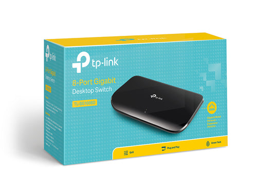 TL-SG1008D - TP-Link 8 Port Gigabit Switch (10/100/1000) Plastic