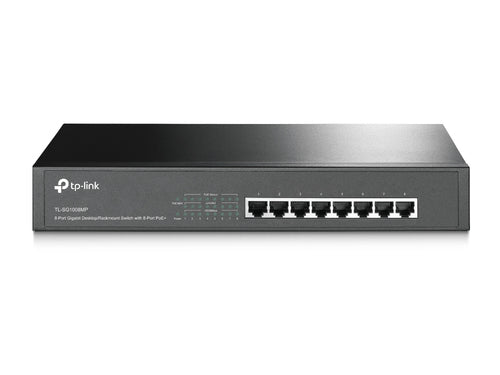 TL-SG1008MP - TP-LINK TL-SG1008MP 8-port Gigabit PoE+ Switch, PoE+ for All 8 Ports, 124W PoE power supply