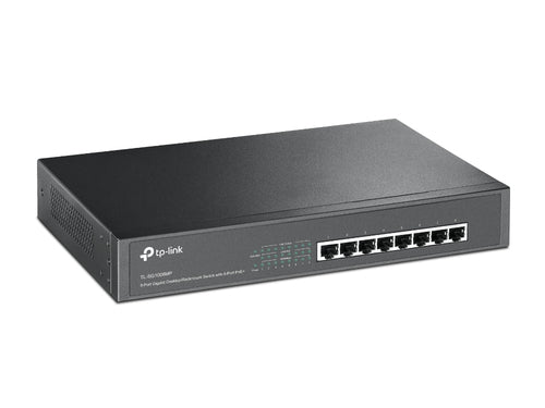 TL-SG1008MP - TP-LINK TL-SG1008MP 8-port Gigabit PoE+ Switch, PoE+ for All 8 Ports, 124W PoE power supply