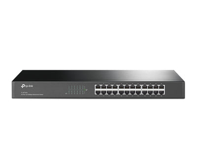 TL-SF1024 - TP-Link 24 Port 10/100M Switch, Metal 19" Rackmountable (Brackets Included)