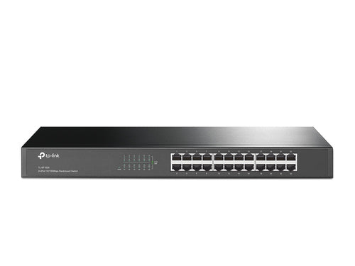 TL-SF1024 - TP-Link 24 Port 10/100M Switch, Metal 19" Rackmountable (Brackets Included)