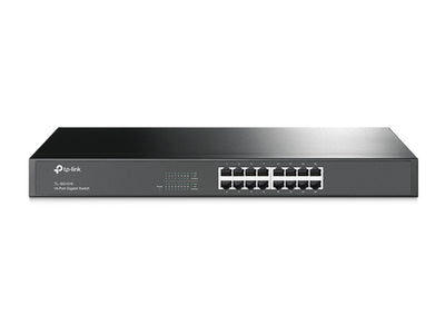 TL-SG1016 - TP-Link 16 Port Gigabit Switch (10/100/1000) Metal 19" Rackmountable (Brackets Included)
