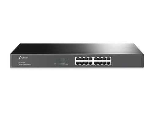 TL-SG1016 - TP-Link 16 Port Gigabit Switch (10/100/1000) Metal 19" Rackmountable (Brackets Included)