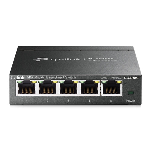 TL-SG105E - TP-LINK TL-SG105E - 5-Port Gigabit Easy Smart Switch