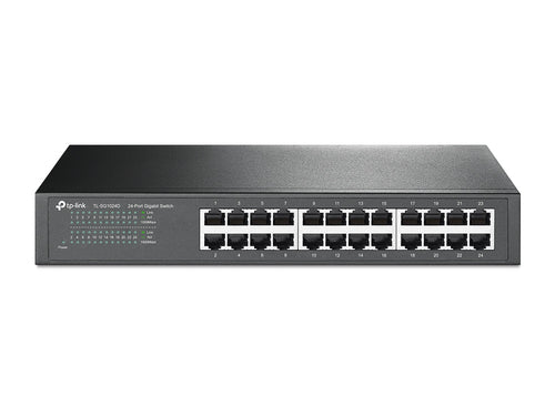 TL-SG1024D - TP-Link 24 Port Gigabit Desktop/Rackmount Switch 13-inch Steel Case (Brackets Included)