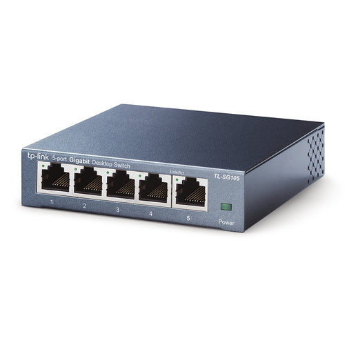 TL-SG105 - TP-Link TL-SG105 Steel housing 5-Port 10/100/1000Mbps Desktop Switch