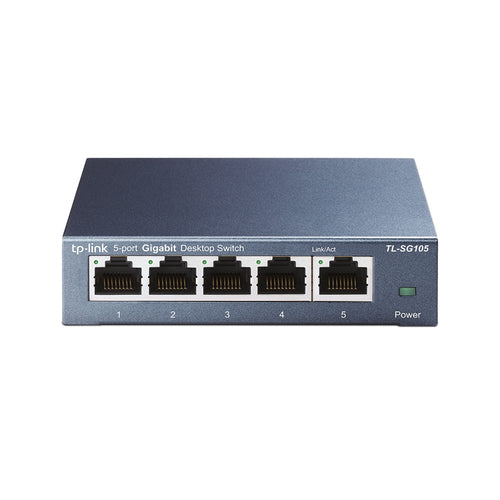 TL-SG105 - TP-Link TL-SG105 Steel housing 5-Port 10/100/1000Mbps Desktop Switch