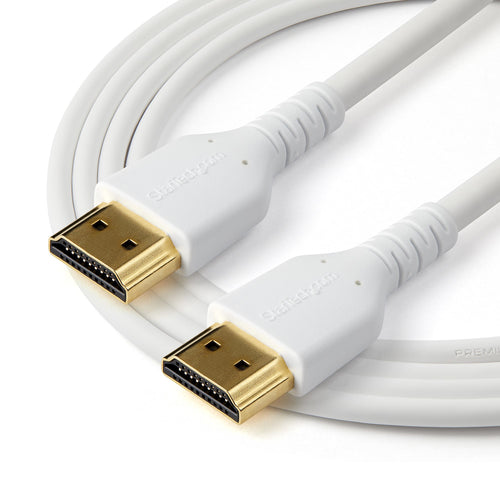 StarTech.com RHDMM1MPW - Cable - White High Speed HDMI Cable 1m