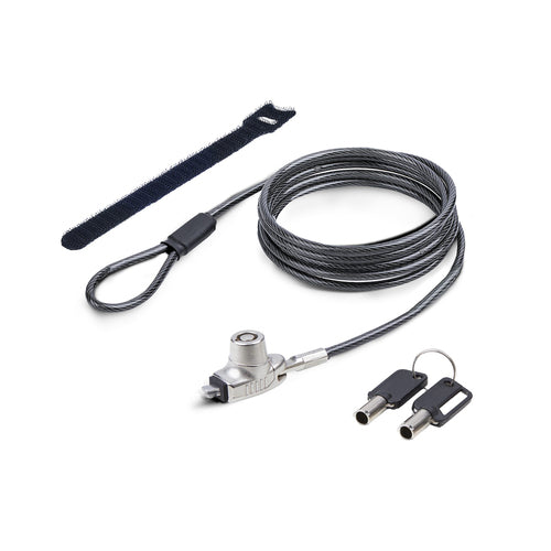 SNBLK-LAPTOP-LOCK - STARTECH.COM SLIM LOCK NOBLE WEDGE SLOT COMPATIBLE, 1.5M LOCKING CABLE, 2 YR