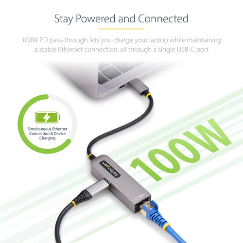 2GPD3-USB-C-ETHERNET - STARTECH.COM 2.5GBE USB-C TO ETHERNET ADAPTER, 2 YR