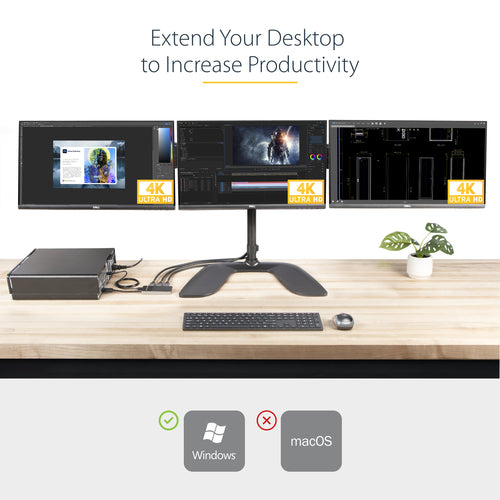 StarTech.com MST14DP123DP - MST Hub - DP 1.4 to 3x DP - 3 x 4K