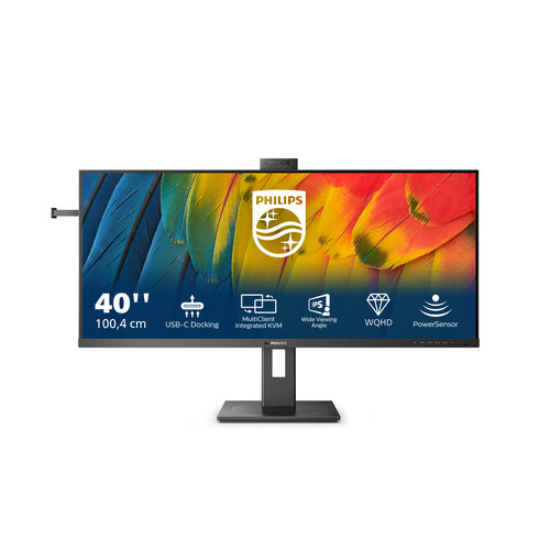 40B1U5601H/75 - PHILIPS 40B1U5601H/75 40" 21:9 2K WQHD IPS LED,HDMI,DP,DO CK,RJ45,WEBCAM,SPKR,H/ADJ,4YR