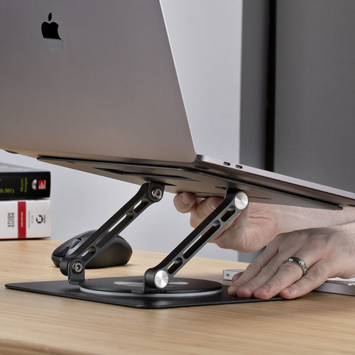 STARTECH.COM ROTATING LAPTOP STAND, 360 SWIVEL, ERGONOMIC DESK RISER, 5 YR