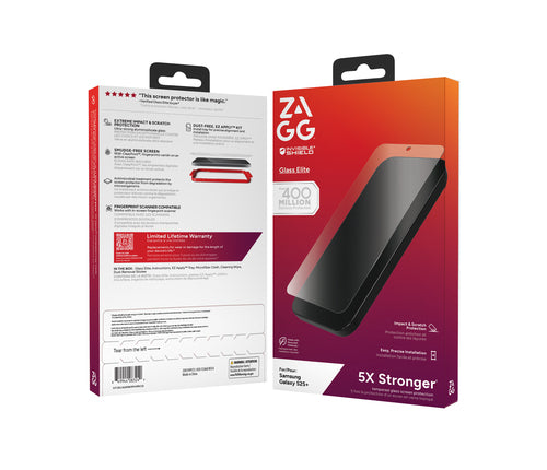ZAGG InvisibleShield Glass Elite Screen Protector for Samsung Galaxy S25+
