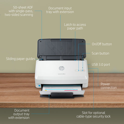HP 6FW06A - ScanJet Pro 2000 s2 Sheet-Feed Scanner