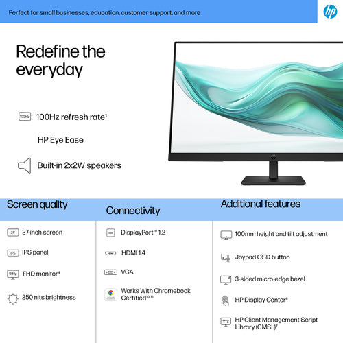 HP Series 3 Pro 327ph 27 inch FHD Monitor